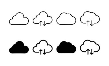 Cloud icon vector for web and mobile app. cloud sign and symbol