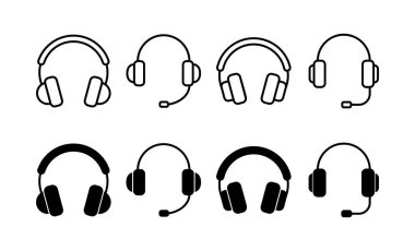 Headphone icon vector for web and mobile app. headphone sign and symbol