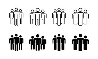 Web ve mobil uygulama için insan simgesi. İmza ve sembol. Kullanıcı Simgesi vektörü