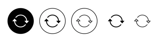 Aktualizovat Ikony Nastaveny Znovu Načíst Značku Symbol Aktualizovat Ikonu — Stockový vektor