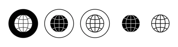 Ikony Sieci Ustawione Przejdź Znaku Internetowego Symbolu Ikona Kliknięcia Sieć — Wektor stockowy