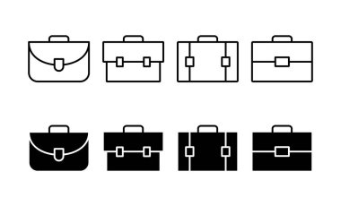 Briefcase icon vector for web and mobile app. suitcase sign and symbol. luggage symbol.