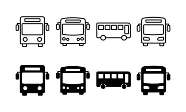 Bus icon vector for web and mobile app. bus sign and symbol. transport symbol
