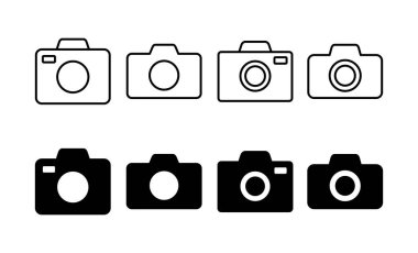 Camera icon vector for web and mobile app. photo camera sign and symbol. photography icon.