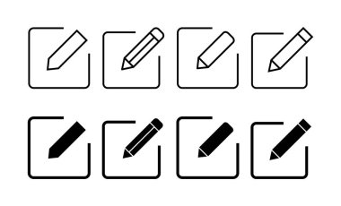 Edit icon vector for web and mobile app. edit document sign and symbol. edit text icon. pencil. sign up