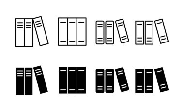 Web ve mobil uygulama için kütüphane simgesi vektörü. eğitim işareti ve sembol