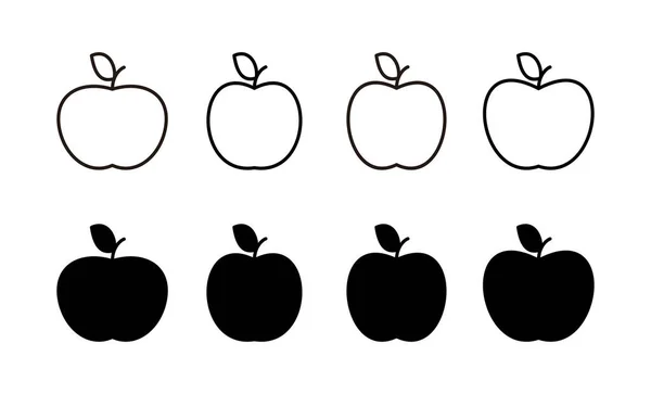 Icono Apple Vector Para Web Aplicación Móvil Signo Apple Símbolos — Archivo Imágenes Vectoriales