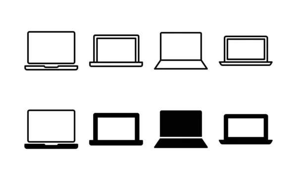 Vetor Ícone Laptop Para Web Aplicativo Móvel Sinal Computador Símbolo — Vetor de Stock