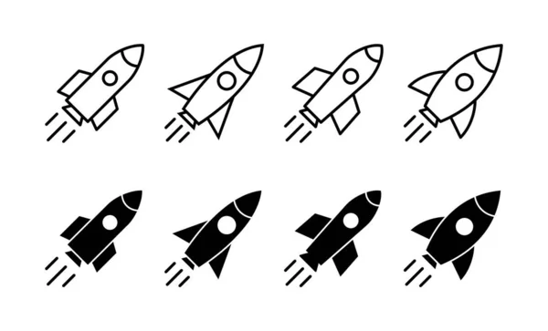 Stock vector Rocket icon vector for web and mobile app. Startup sign and symbol. rocket launcher icon