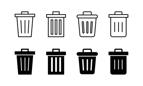 Trash Icon Vektor Für Web Und Mobile App Mülleimer Symbol — Stockvektor