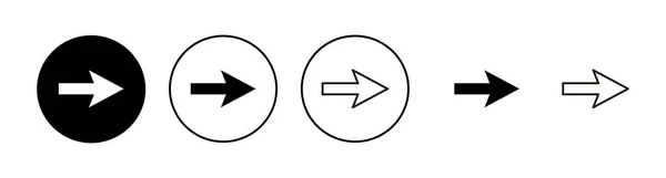 Conjunto Iconos Flecha Signo Flecha Símbolo Para Diseño Web — Archivo Imágenes Vectoriales