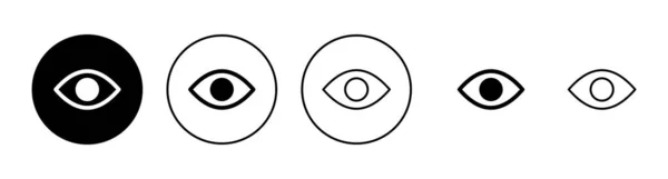 Ícones Para Olhos Sinal Olho Símbolo Olhar Ícone Visão —  Vetores de Stock