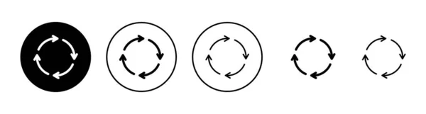 Recyklační Ikony Nastaveny Recyklační Značka Symbol — Stockový vektor