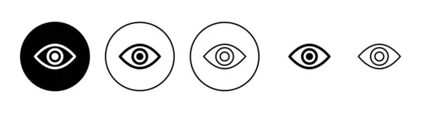 Augensymbole Gesetzt Augenzeichen Und Symbol Ikone Für Aussehen Und Vision — Stockvektor