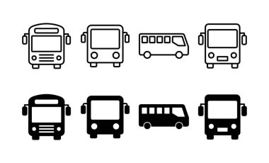 Bus icon vector for web and mobile app. bus sign and symbol. transport symbol