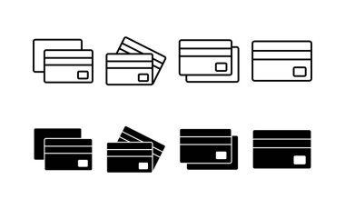 Credit card icon vector for web and mobile app. Credit card payment sign and symbol