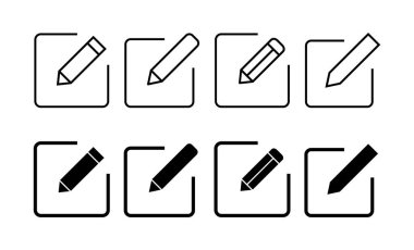 Edit icon vector for web and mobile app. edit document sign and symbol. edit text icon. pencil. sign up