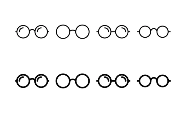 Glasses Icon Vector Web Mobile App Glasses Sign Symbol — Vetor de Stock