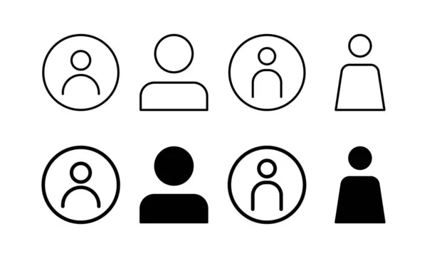 Icono Usuario Vector Para Web Aplicación Móvil Signo Símbolo Persona — Vector de stock