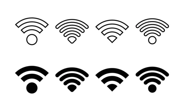 Wifi Icon Vector Web Mobile App Signal Sign Symbol Wireless — Stock Vector