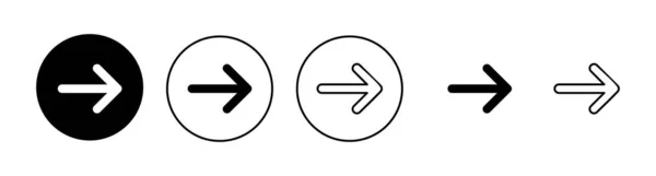 Pfeil Symbole Gesetzt Pfeilzeichen Und Symbol Für Webdesign — Stockvektor