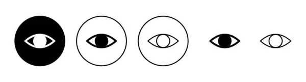 Ícones Para Olhos Sinal Olho Símbolo Olhar Ícone Visão — Vetor de Stock