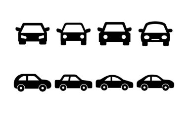 Car icon vector for web and mobile app. car sign and symbol. small sedan