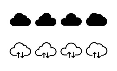 Cloud icon vector for web and mobile app. cloud sign and symbol