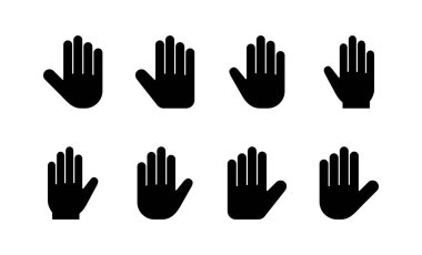 Hand icon vector for web and mobile app. hand sign and symbol. hand gesture