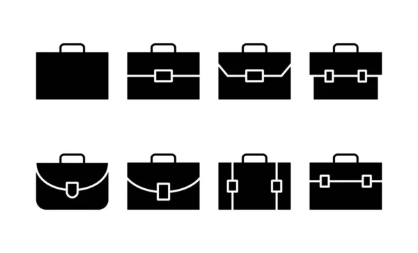 Briefcase Icon Vector Web Mobile App Suitcase Sign Symbol Luggage — Wektor stockowy