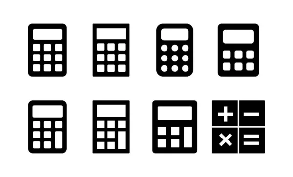 Calculator Icon Vector Web Mobile App Accounting Calculator Sign Symbol — Vettoriale Stock