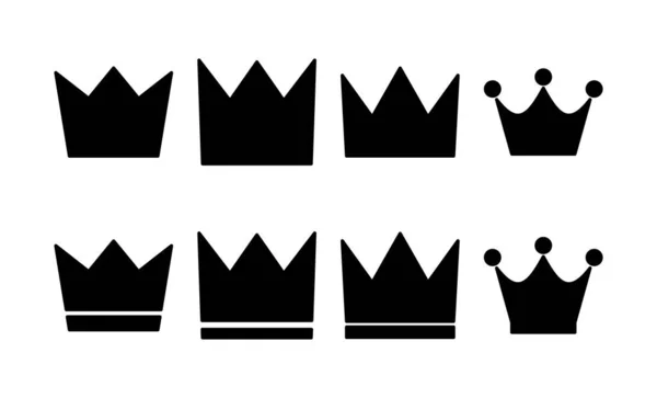 Crown Icon Vector Web Mobile App Crown Sign Symbol — 图库矢量图片