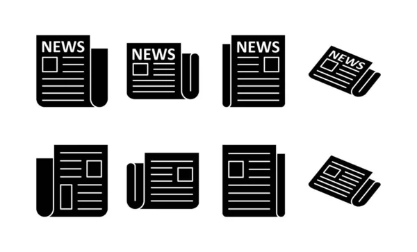 Εικονίδιο Εφημερίδων Διάνυσμα Για Web Και Mobile App Ειδησεογραφικό Σήμα — Διανυσματικό Αρχείο