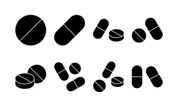 stock vector Pills icon vector for web and mobile app. capsule icon. Drug sign and symbol