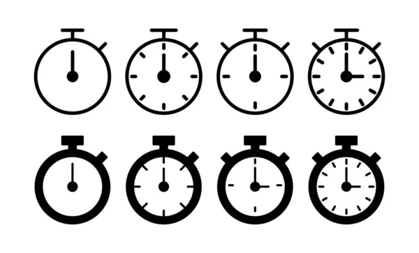 秒表图标矢量为Web和移动应用程序 时间标志和符号 倒计时图标 — 图库矢量图片