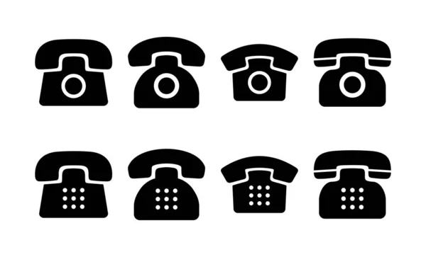 Вектор Значков Телефона Веб Мобильного Приложения Телефонный Знак Символ — стоковый вектор