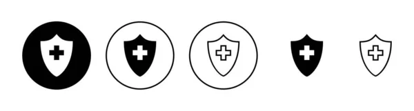 stock vector Health insurance icons set. Insurance health document sign and symbol