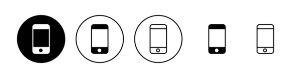 Icone Del Telefono Impostate Indicativo Chiamata Simbolo Simbolo Del Telefono — Vettoriale Stock