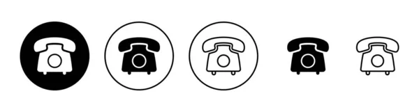 Τηλέφωνα Έτοιμα Σήμα Και Σύμβολο Τηλεφώνου — Διανυσματικό Αρχείο