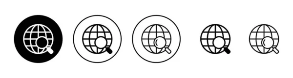 Ikony Sieci Ustawione Przejdź Znaku Internetowego Symbolu Ikona Kliknięcia Sieć — Wektor stockowy