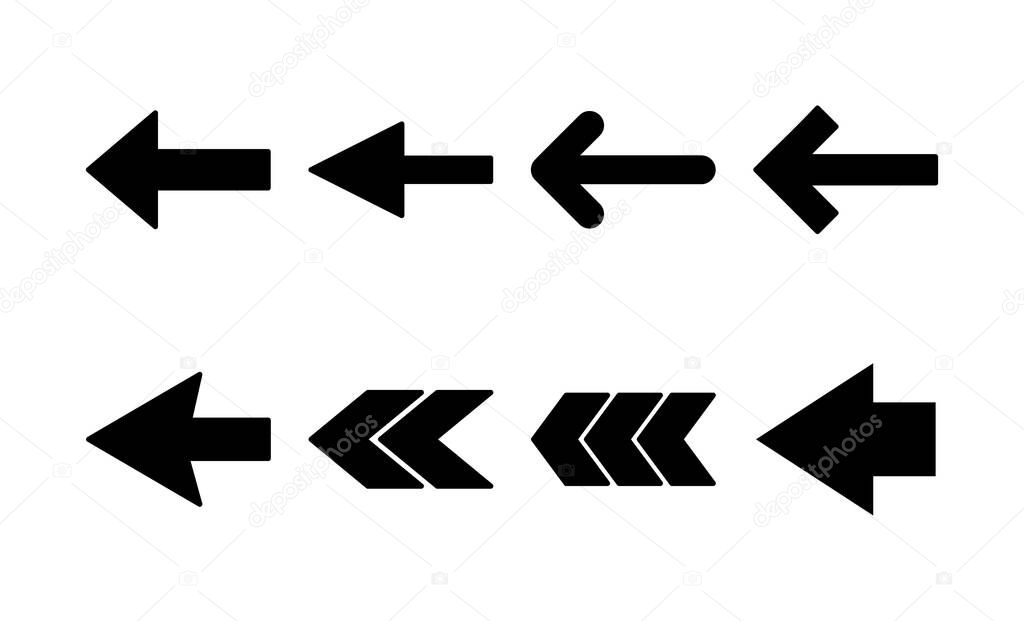 Arrow icon vector for web and mobile app. Arrow sign and symbol for web design.