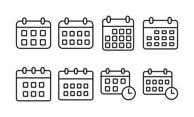 Calendar icon vector for web and mobile app. Calender sign and symbol. Schedule icon symbol