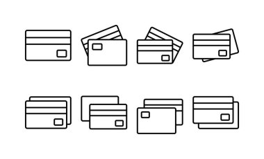 Credit card icon vector for web and mobile app. Credit card payment sign and symbol