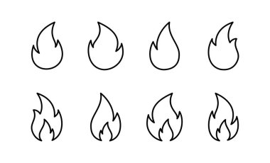 Fire icon vector for web and mobile app. fire sign and symbol