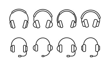 Headphone icon vector for web and mobile app. headphone sign and symbol