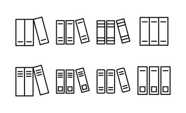 Web ve mobil uygulama için kütüphane simgesi vektörü. eğitim işareti ve sembol