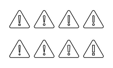 Exclamation danger sign for web and mobile app. attention sign and symbol. Hazard warning attention sign