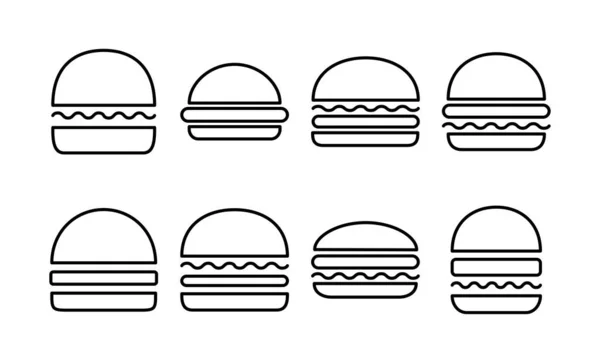 stock vector Burger icon vector for web and mobile app. burger sign and symbol. hamburger