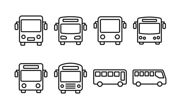 Bus Icon Vector Web Mobile App Bus Sign Symbol Transport — Stock Vector