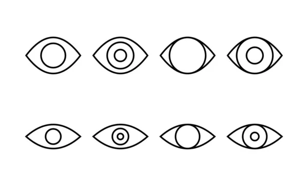 Eye Icon Vector Web Mobile App Eye Sign Symbol Look — Wektor stockowy